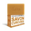 Savon bio curcuma Gaiia, soin lavant surgras.