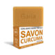 Savon bio curcuma Gaiia, soin lavant surgras.
