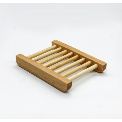 Porte-savon en bois simple.
