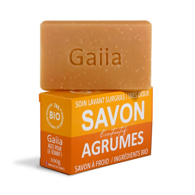 Savon bio surgras agrumes Gaiia.