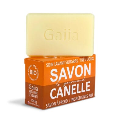 Savon bio canelle, doux et surgras.