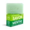 Savon bio surgras menthe, 100g, emballage vert.