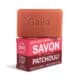 Savon bio Gaiia au patchouli, surgras.