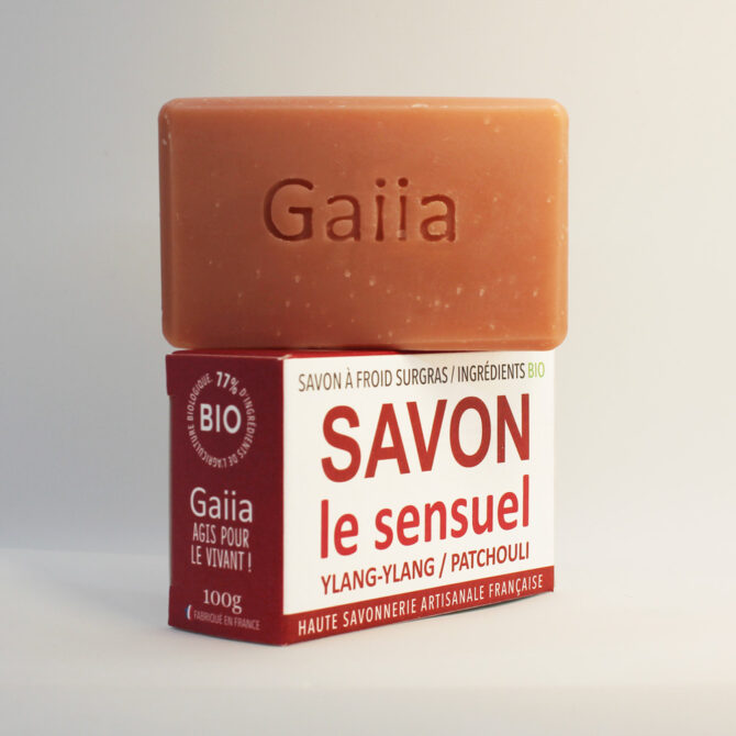SAVON A FROID SURGRAS LE SENSUEL / YLANG-YLANG - PATCHOULI - SANTAL / BIO / 100G – Image 3