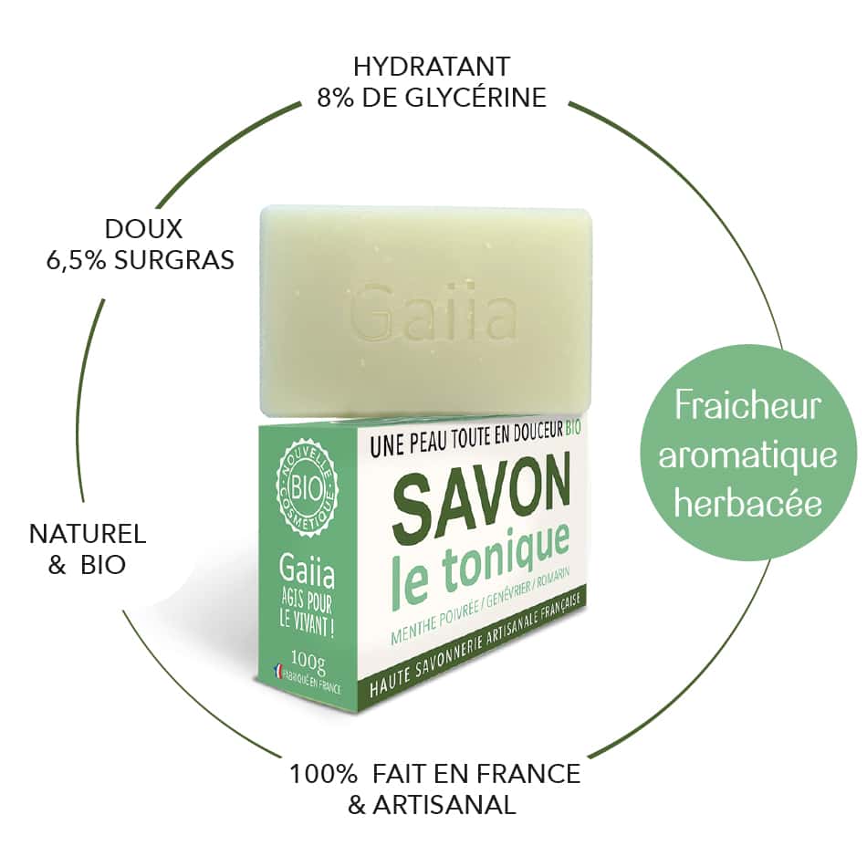 SAVON A FROID SURGRAS LE TONIQUE / BIO / 100G – Gaiia - SAVONNERIE