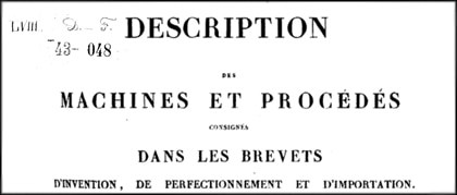 Brevet Louis Favre pour un savon Pur olive produit « Simplement et naturellement, sans le secours du feu », 1828