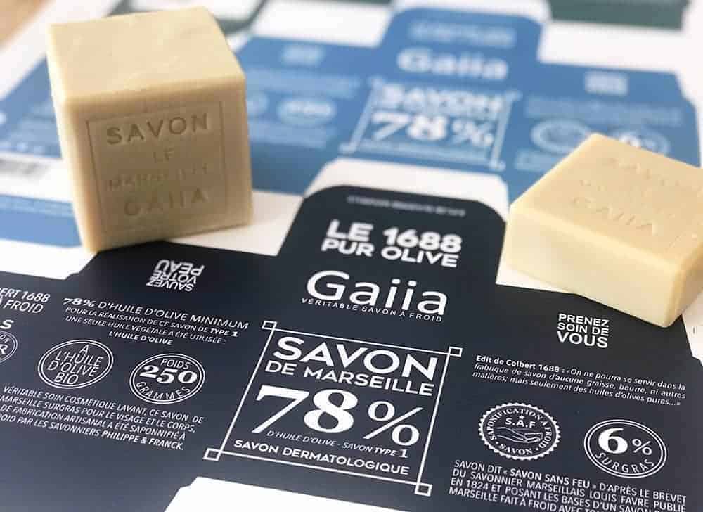 Savons de Marseille saponifiés à froid par Gaiia