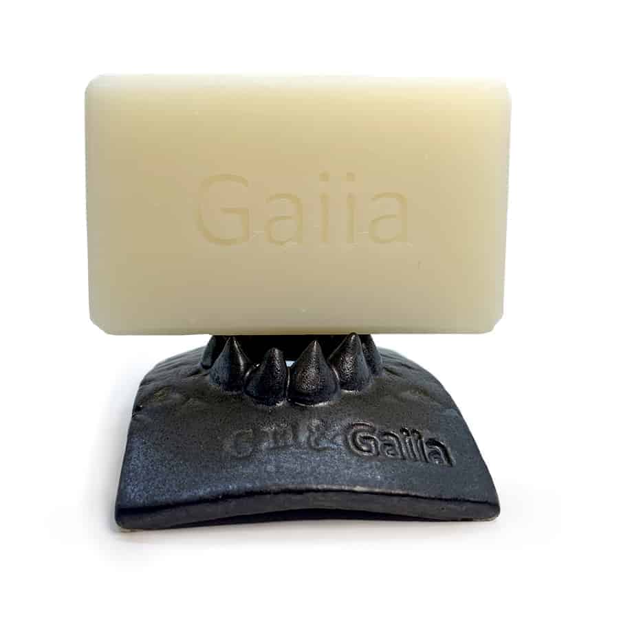 Porte savon Organum noir avec savon Gaiia