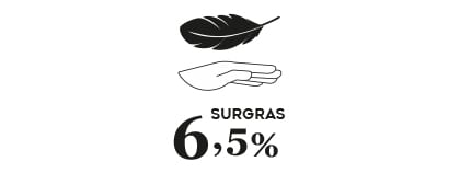 Le Savon Tilleul corps de Gaiia contient 6,5% de Surgras