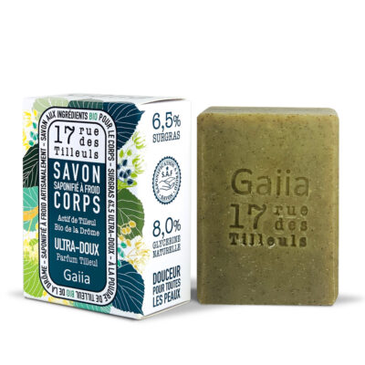 Savon artisanal bio surgras parfum tilleul.