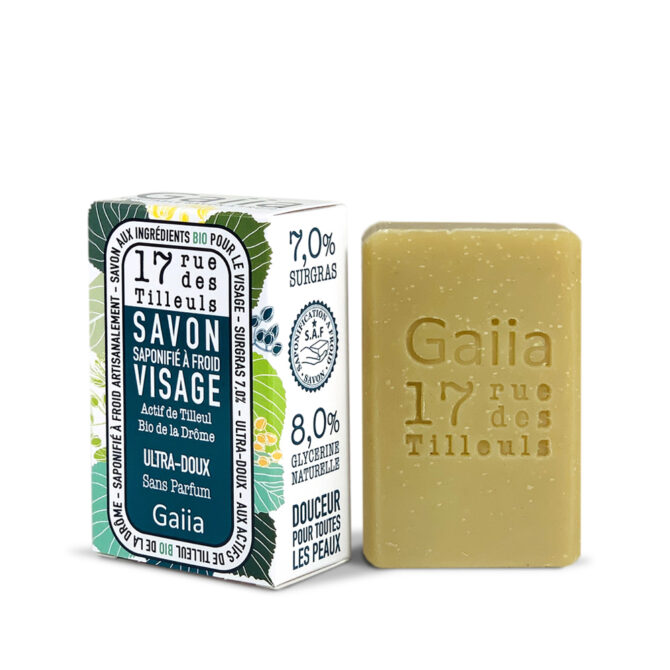 SAVON SURGRAS VISAGE BIO / À L'EXTRAIT DE TILLEUL