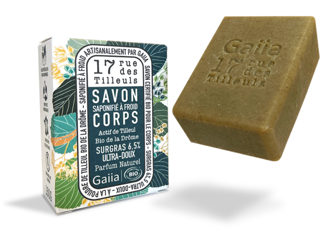 savon au tilleul pour le corps