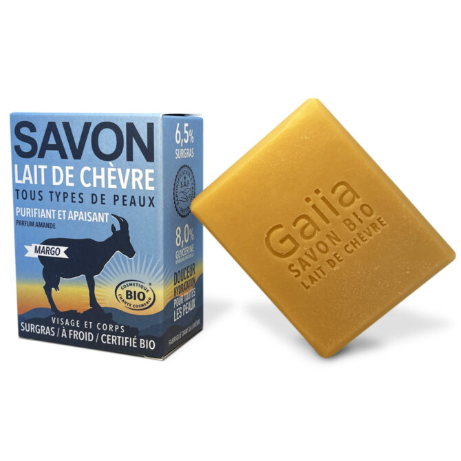 Savon lait de chèvre Margo pour toutes les peaux.