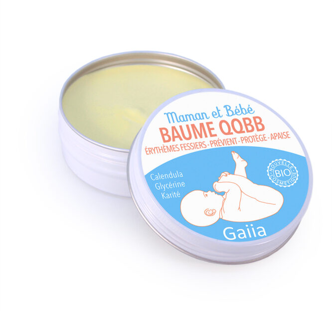 Crème fesses bébé : baume QQBB Maman et Bébé Gaiia