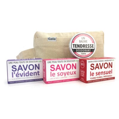 Produits cosmétiques Gaiia, savons et déodorant bio.
