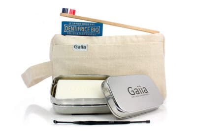 Trousse de produits d’hygiène bio Gaiaa.