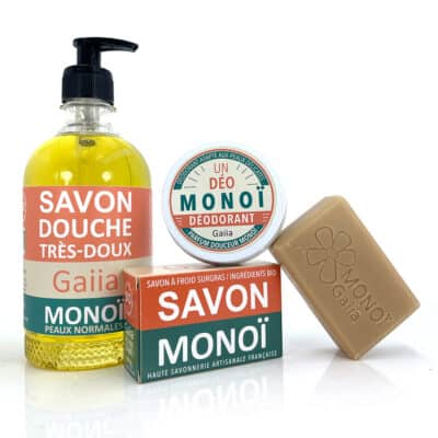 savon et déodorant Monoi Gaiia.