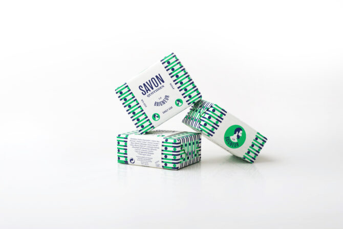 savon exfoliant menthe poivree / le baigneur / 100g (copie)