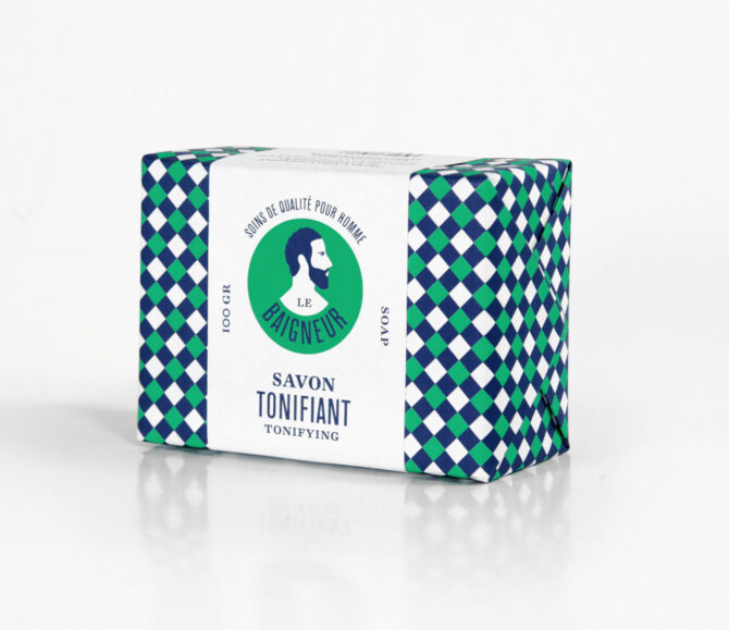 savon tonifiant menthe poivree / le baigneur / 100g